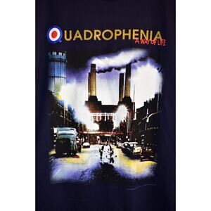 The Who Quadrophenia L US Tour Shirt 1996 Blue Single Stitch Vintage US Made